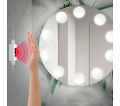 Luces LED para espejo de maquillaje, Control de sensor inteligente, luces para espejo de tocador, luz para espejo de baño 14PCS