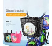 Bolsa Scooter cesta delantera niños almacenamiento de bicicletas Scooter manillar cesta bicicleta portador delantero 5