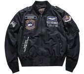 Chaqueta gruesa y cálida de estilo Hip Hop para hombre, Parka de algodón para piloto de aviador, Ma-1 militar para motocicleta, cazadora de béisbol para hombre 3XL verde del ejército