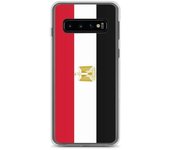 Coque Téléphone - Samsung - Galaxy S10 - Drapeau Égypte - Souple - Multicolore
