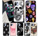 Funda de teléfono con calavera divertida para Xiaomi Mi 11 Lite 12 11T Pro POCO F3 F1 M3 M4 X3 Pro GT X4 Pro Mi 10T (10T Pro)