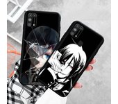 Funda negra para Xiaomi Redmi 13C Note 9 iPhone XR 7 8 14 15 11 12 13 X XS Pro Max Samsung A25 S23 S24 FE Ultra Plus Black butler Samsung A72 abismo