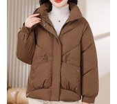 Abrigos de invierno de talla grande para mujer, chaquetas holgadas, gruesas y cálidas, informales, con capucha, tallas XL a 8XL XL negro
