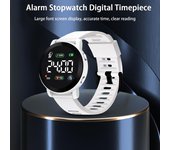 Reloj Digital LED para niños, resistente al agua, fecha automática, calendario semanal, reloj de pulsera deportivo para niños y niñas, reloj electrónico de moda negro