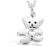 Les Trésors De Lily [H2642] - Pendentif Argent 'Teddy' argenté (rhodié) - 12x15 mm plata
