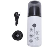 Cafetera portátil de 17 bares de presión, eléctrica, para viajes al aire libre, con cápsulas y polvo. L negro