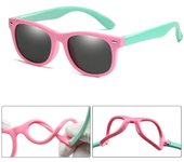 Nuevas gafas de sol polarizadas para niños y niñas, gafas de sol de silicona, regalo para niños, gafas UV400 para bebés bright negro
