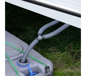 Caravana Autocaravana Salida de aguas residuales Y Tubo conector de manguera 30mm como se muestra de