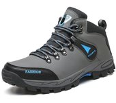 Zapatos de hombre Zapatos de senderismo Zapatos de exterior Zapatos deportivos Otoño e invierno Caña alta Superficie de cuero Senderismo Todo terreno Antideslizante y resistente al desgaste 39 negro