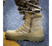 Botas de hombre Botas Botas de senderismo al aire libre Botas de tobillo Zapatos de seguridad de trabajo para hombre 36 negro