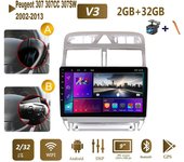 Icreative Radio de coche Android reproductor de navegador Gps para Peugeot 307 307CC 307SW 2002-2013 Multimedia estéreo WiFi vídeo 2din 2 DIN Autoradio T1 1+16GB,A