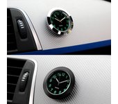 Reloj luminoso de calibre automático, Mini reloj de cuarzo con ventilación de aire para coche con Clip, reloj con salida de aire automática, estilo de coche Style 1 negro