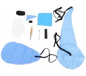 Kit de limpieza portátil para saxofón, paño limpio, boquilla, cepillo, correa, juego de destornilladores