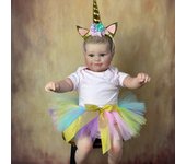 Bebé Reborn de 60 CM, piel pintada 3D con vena, cuerpo de tela, muñeca Maddie, juguete de silicona para niña, princesa, bebé, colección de artistas same as picture