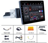 REAKOSOUND 1Din 9 pulgadas 8-core Android Car Radio 4G CarPlay navegación GPS reproductor de vídeo Multimedia unidad principal 9inch-4+64