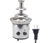Fuente de fondue de chocolate de acero inoxidable de 3 niveles, derretimiento automático, fácil de desmontar L