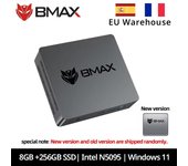 Mini PC BMAX B3PRO con Windows 11 Intel N5095, 8 GB de RAM, DDR4, SSD de 256 GB, gráficos Intel UHD, Ethernet de 1000 Mbps