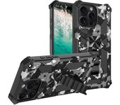 Funda de teléfono con camuflaje militar para iPhone 16 Pro Max 15 Plus 14 13 12 11 7 8 Plus SE 2022 Fundas protectoras de doble capa For iPhone 7 Or 8 verde menta