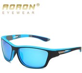 Gafas de sol deportivas al aire libre, diseño de moda, gafas de sol polarizadas para conducir para hombres y mujeres, gafas para correr y pescar negro