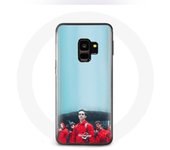 Coque pour Samsung S9 plus La casa de papel Berlin Rio et Tokyo Fond Bleu