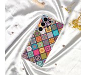 Funda protectora anticaídas para Samsung S23A55 con diseño étnico pintado Samsung A13 transparente