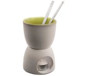 Ibili 728800 Fondue à Chocolat Pracktik Mini en cerámica con 2 cucharas