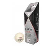 Pelotas de tenis de mesa Lion L40+ (Paquete de 3) One Size blanco