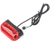 Luz LED de freno para bicicleta eléctrica de 36 V, luz trasera de advertencia, accesorios para ciclismo