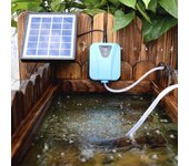 Oxigenador con energía Solar, bomba de oxígeno para agua, aireador para estanque, bomba de aire para acuario