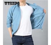 Chaqueta protectora solar de verano para hombres Anti-UV ultrafina transpirable al aire libre cortavientos de secado rápido ropa deportiva portátil chaqueta con capucha XXXL