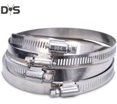 Abrazadera de manguera ajustable para tubo de gas y agua para aire acondicionado 33-57mm* plata