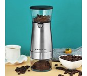Molinillo de café eléctrico USB de acero inoxidable con grosor ajustable, molinillo de carga para nueces, frijoles, especias, granos, utensilio de cocina