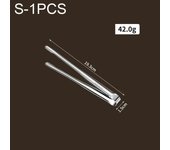 Pinzas para parrilla, pinzas para alimentos de acero inoxidable para barbacoa, utensilios de cocina, pinzas plateadas antideslizantes, suministros para acampar, pinzas de cocina rojo
