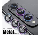 Anillo de lente de metal para Samsung Galaxy Z Fold 6 4 5 Protector de cámara Vidrio protector Tapa trasera de lente Funda para Z fold5 fold4 For Z Fold 4