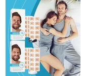 Dilatadores nasales Tiras nasales magnéticas Aumentan la entrada de aire Mejoran la calidad del sueño Reducen los ronquidos round shape negro