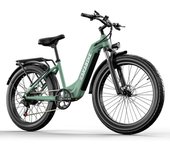 Bicicleta eléctrica Shengmilo K500 de 1000 W, 45 km/h, batería de 48 V y 17,5 Ah, autonomía de 80 a 90 km, aluminio, frenos de aceite verde