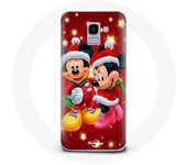 Coque pour Samsung Galaxy A8 2018 Mickey Mouse et Minnie Mouse le jour de Noël