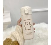 Termo de oso de 450 ml, botella de agua portátil para deportes al aire libre, viajes, correr, montar, acampar, senderismo, hervidor de agua, termo al vacío 350ML or 450ML