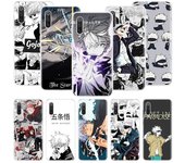 Funda de teléfono Jujutsu Kaisen Gojo Satoru para Xiaomi Redmi Note 10, 9, 8, 11 Pro, 11T, 11S, 10S, 9S, 9A, 9C, 9T, 8T, 8A, 7, 7A, 5 con diseño artístico Redmi Note 10(10S)
