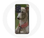 Coque Maniacase pour Samsung Galaxy A32 4G Lévrier greyhound Gris