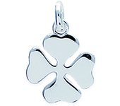 Les Trésors De Lily [Q6686] - Pendentif Argent 'Trèfle' argenté (rhodié) - 13 mm plata