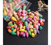 30/60/100 Uds. Conos de incienso mezclados usados ​​para Oud reflujo bala quemador de incienso cono olor mezcla de incienso aromaterapia 30pcs