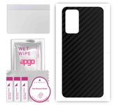 apgo Protective Skin Sticker for the back compatible with Realme GT Master, Wrap Film, Foil, Vinyl - Pattern Carbon Black