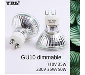 reptile heating Halogen lamp cup dimming Melting wax light source Home Quartz lamp  Reptile heating GU10-110V-35W