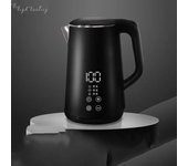Hervidor eléctrico 1PC 1.6L 304 revestimiento de acero inoxidable de bajo ruido hogar hotel oficina apagado automático hervidor anti-escaldaduras blanco