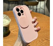 Funda de silicona protectora para lente de cámara deslizante, funda trasera a prueba de golpes para Iphone 13, 11, 12 Pro Max, 11, Xs Max, X, Xr, 13pro, Color caramelo For iPhone 11Pro Max