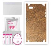 apgo Protective Skin Sticker for the back+sides compatible with Apple iPhone 7 Plus, Full Wrap Film, Foil, Vinyl - Pattern Rusty Copper