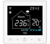 Calefacción por suelo radiante y Fan Coil para sistema de 2 tubos, termostato WIFI/485 Modbus con aplicación y voz Fan Coil for 4 Pipe System