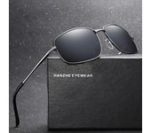 Gafas de sol para hombre Gafas de sol para mujer Gafas de sol polarizadas Nuevas gafas de sol para hombre Cuadrado de metal retro negro