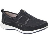 Boulevard Mujer/Señora Suede/Zapatos textiles 6 UK gris